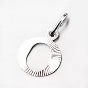 Strieborné písmenko - O M5114-FC-O