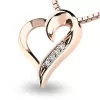 Diamantové srdce z ružového zlata 10873-CV-DIA