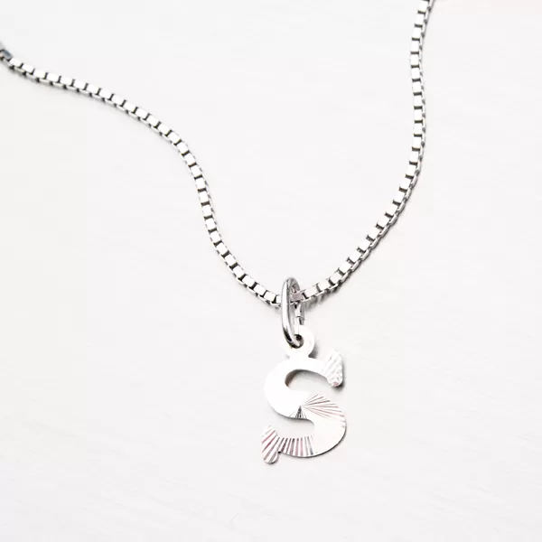 Strieborné písmenko - S M5114-FC-S