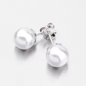 Perlové náušnice zo striebra E2200448-1132-SLX