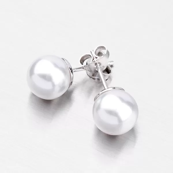 Perlové náušnice zo striebra E2200448-1132-SLX