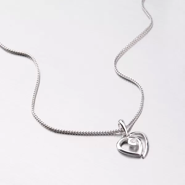 Zlatý prívesok - srdce DZ1609B