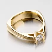 Krásny prsteň so zirkónmi DZ1992ZL