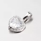 Žiarivý prívesok so zirkónmi DZ1810B