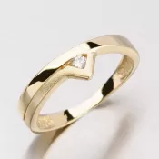 Prsteň zo žltého zlata DZ1565ZL