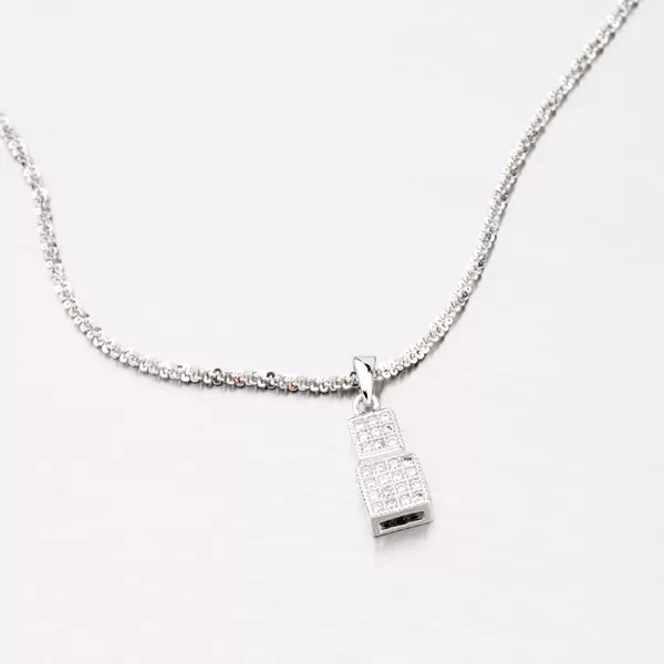 Prívesok strieborný so zirkónmi AP178