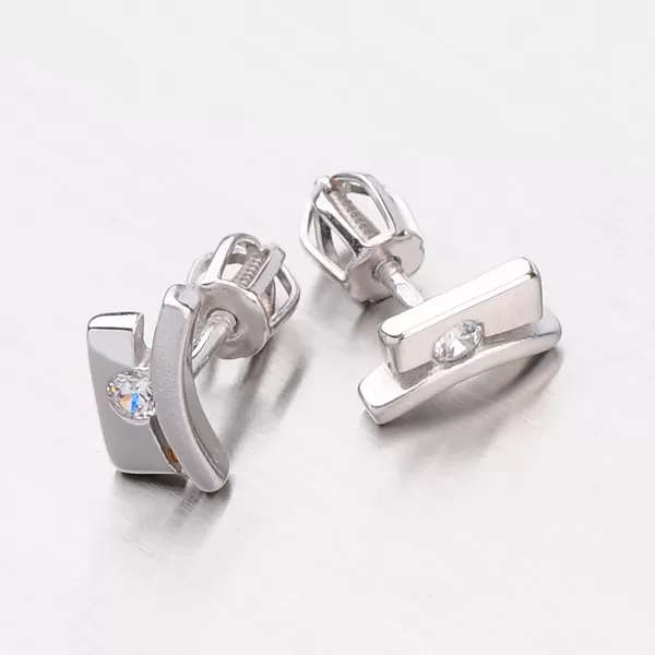 Zlaté náušnice so zirkónmi DZ1706B