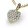 Srdce zo žltého zlata s diamantmi 10923-ZL-DIA