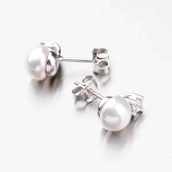 Náušnice kôstky s perlou ORCZ6009