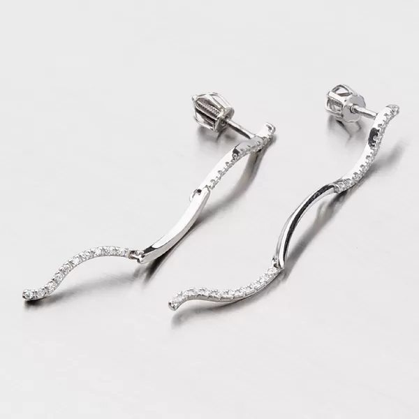 Zlaté náušnice so zirkónmi DZ2020B