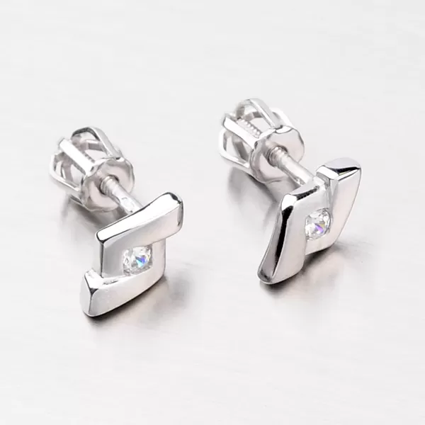 Zlaté náušnice so zirkónom DZ1797B