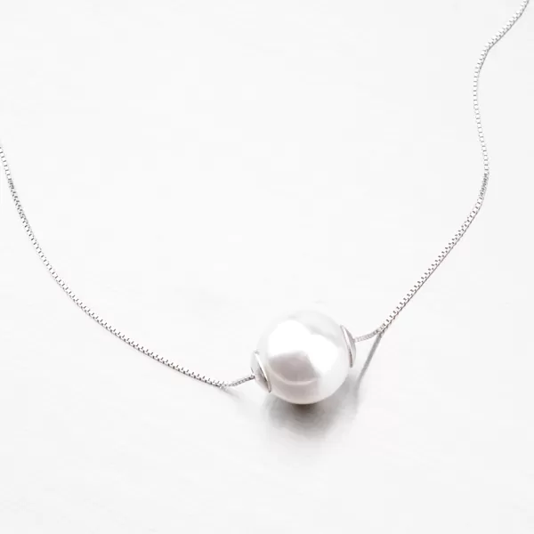 Strieborný náhrdelník s guličkou N1300209-0851-SLX