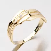 Krúžok so zirkónmi DZ1844ZL