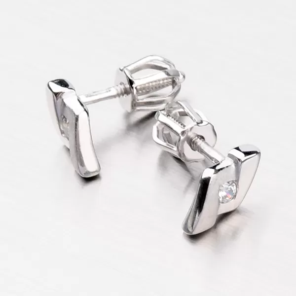 Zlaté náušnice so zirkónom DZ1797B