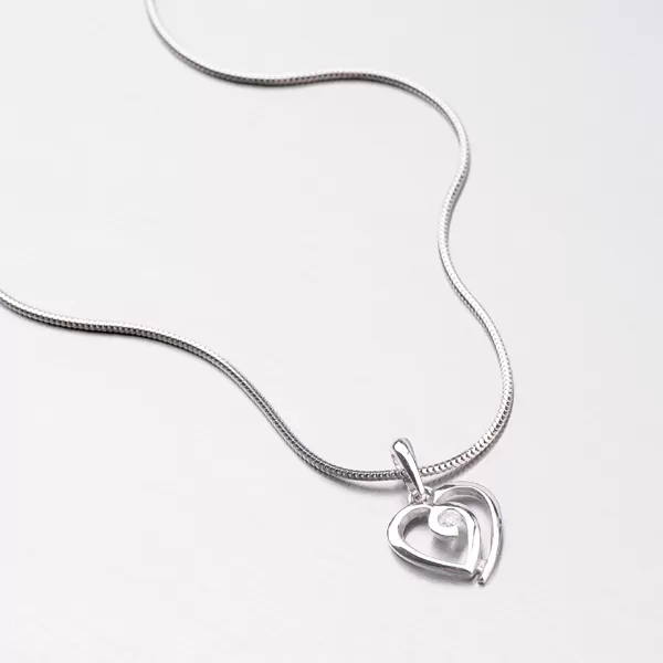 Zlatý prívesok - srdce DZ1609B