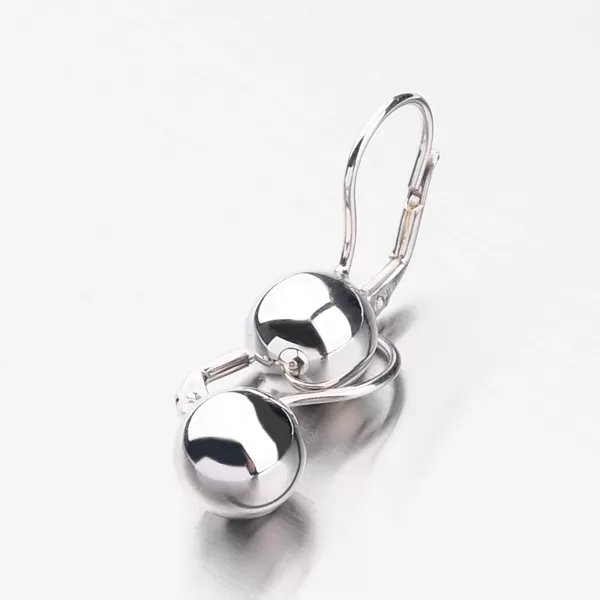 Strieborné náušnice s guličkou 6 mm E2102932-1132-SLX