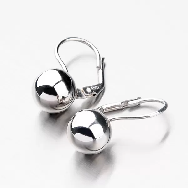 Strieborné náušnice s guličkou 6 mm E2102932-1132-SLX