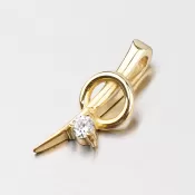 Prívesok so zirkónom zo zlata DZ1936ZL