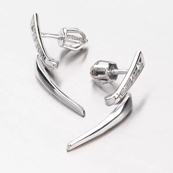 Náušnice so zlatou podložkou DZ2032-B-ZIR