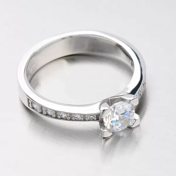 Dámsky prsteň zo zlata so zirkónmi DZ1961B