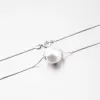 Strieborný náhrdelník s guličkou N1300209-0851-SLX