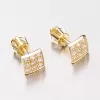 Náušnice žltého zlata so zirkónmi DZ2096-Zl-Zir