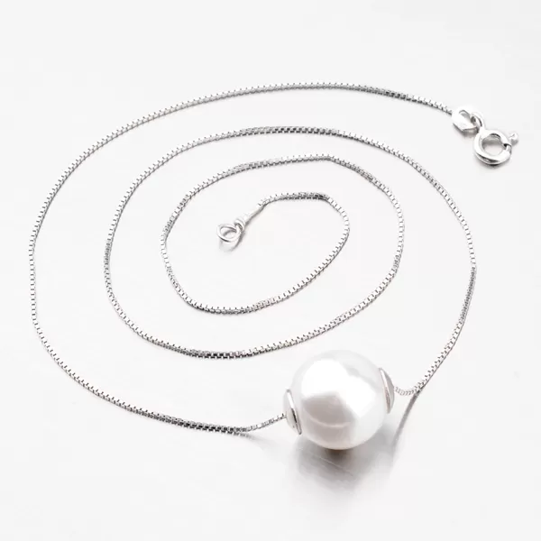 Strieborný náhrdelník s guličkou N1300209-0851-SLX