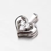 Zlaté srdce so zirkónmi DZ1919B