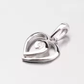 Zlatý prívesok - srdce DZ1609B