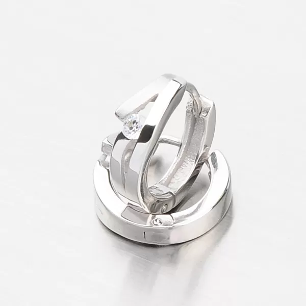 Zlaté kruhy so zirkónom DZ2026B