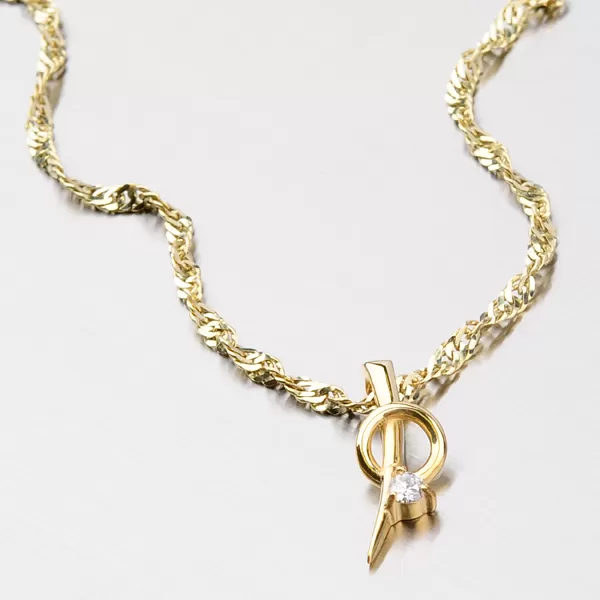 Prívesok so zirkónom zo zlata DZ1936ZL