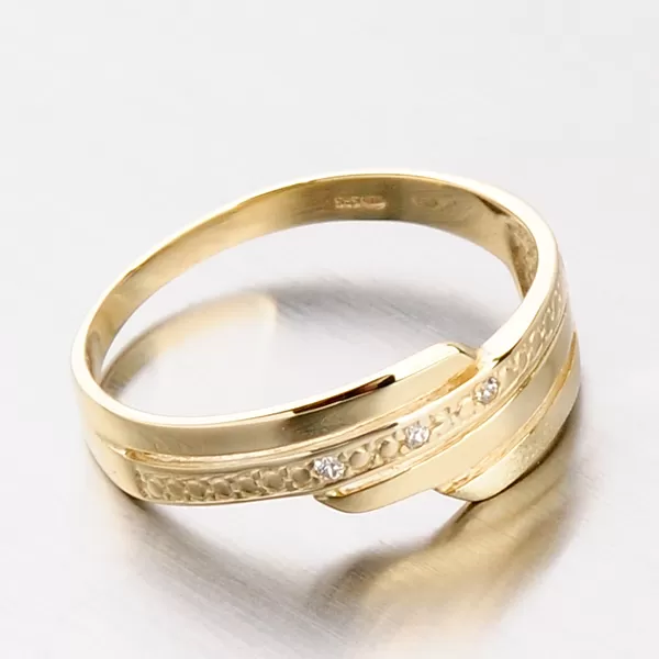 Krúžok so zirkónmi DZ1844ZL