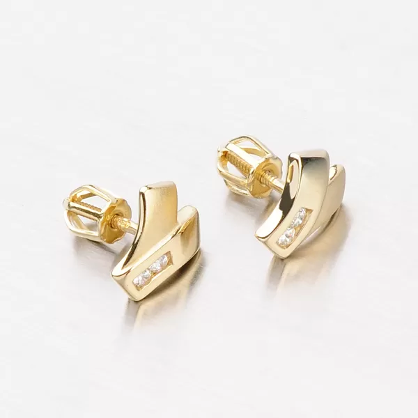 Náušnice zo zlata DZ1640ZL