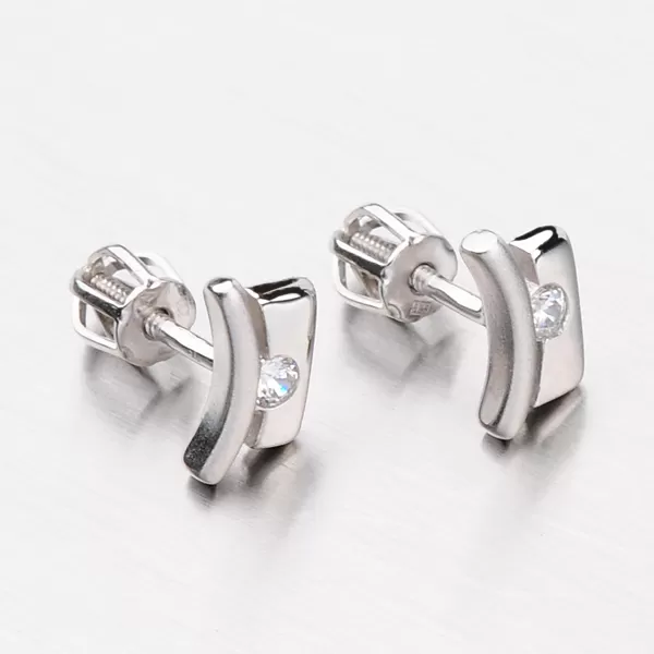 Zlaté náušnice so zirkónmi DZ1706B