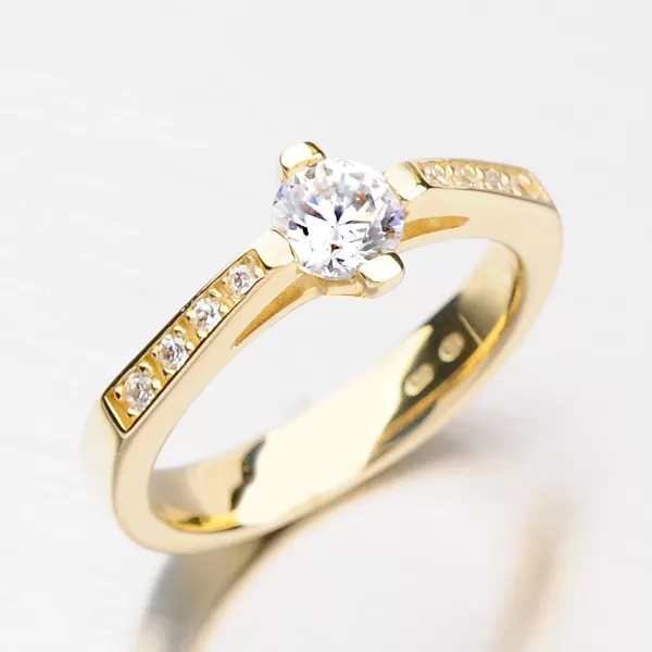 Dámsky prsteň zo zlata DZ1962ZL