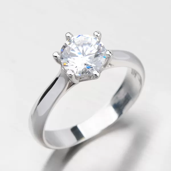 Zlatý prsteň so zirkónmi DZ1885B