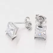 Strieborné kôstky so zirkónmi YNG2143