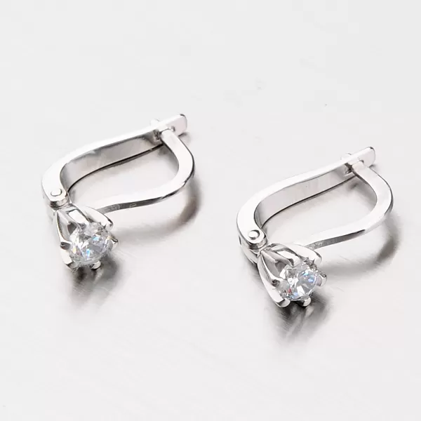 Náušnice zo zlata so zirkónmi DZ1963B