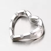 Srdiečko so zirkónmi DZ1941B