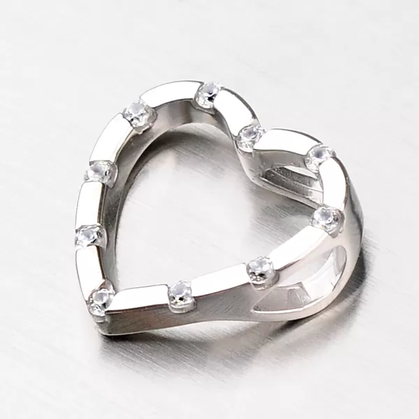 Srdiečko so zirkónmi DZ1941B