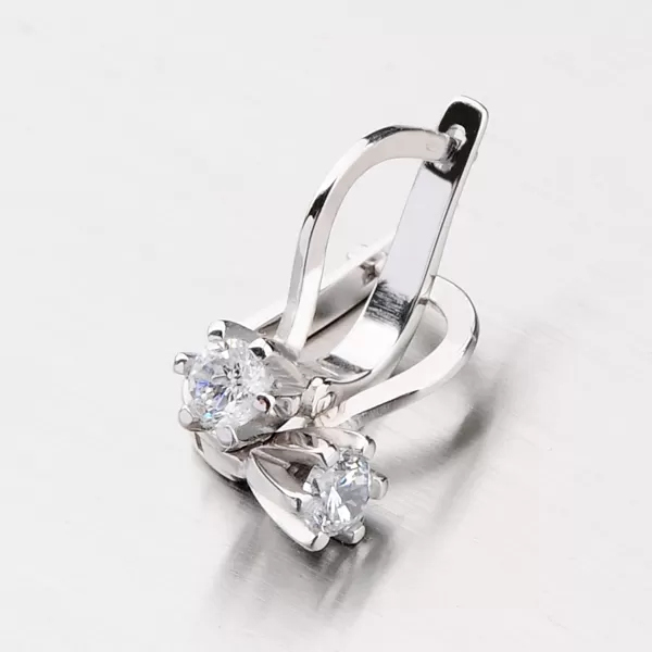 Náušnice zo zlata so zirkónmi DZ1963B