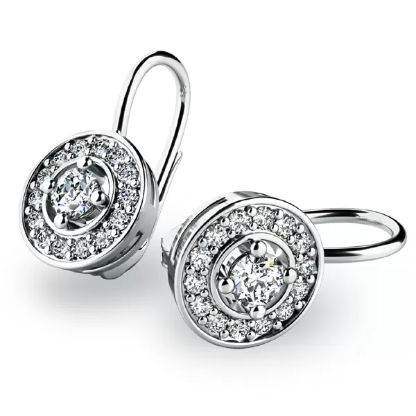 Briliantové zlaté náušnice 10920-B-DIA