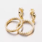 Náušnice so zirkónmi DZ1979ZL