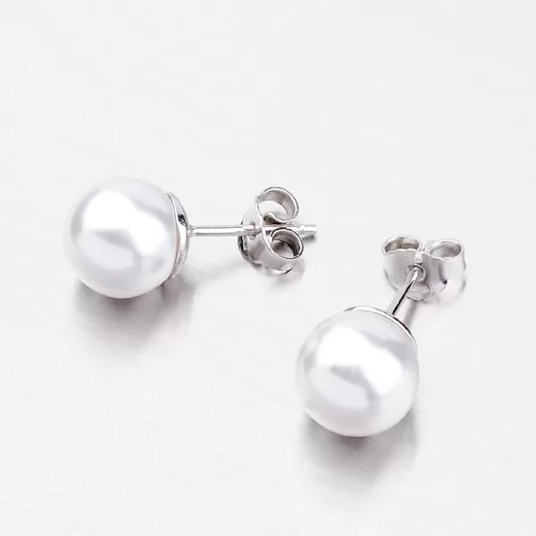 Perlové náušnice zo striebra E2200448-1132-SLX