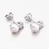 Náušnice kôstky s perlou ORCZ6009