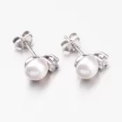 Náušnice kôstky s perlou ORCZ6009