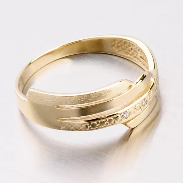 Krúžok so zirkónmi DZ1844ZL