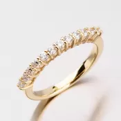 Prsteň so zirkónmi DZ1971ZL