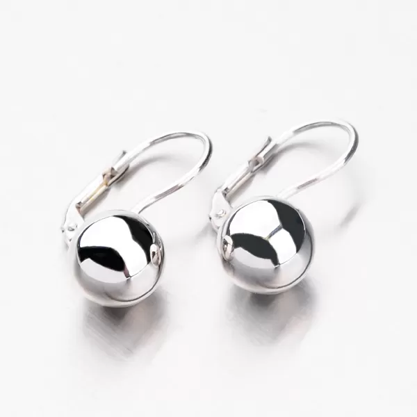 Strieborné náušnice s guličkou 6 mm E2102932-1132-SLX