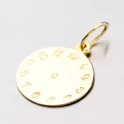Zlatý prívesok - Krstové hodiny 322p -130042